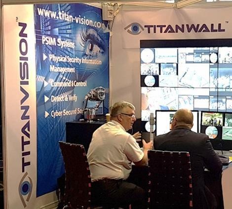 Titan Wall video display in action running Titan Vision PSIM software