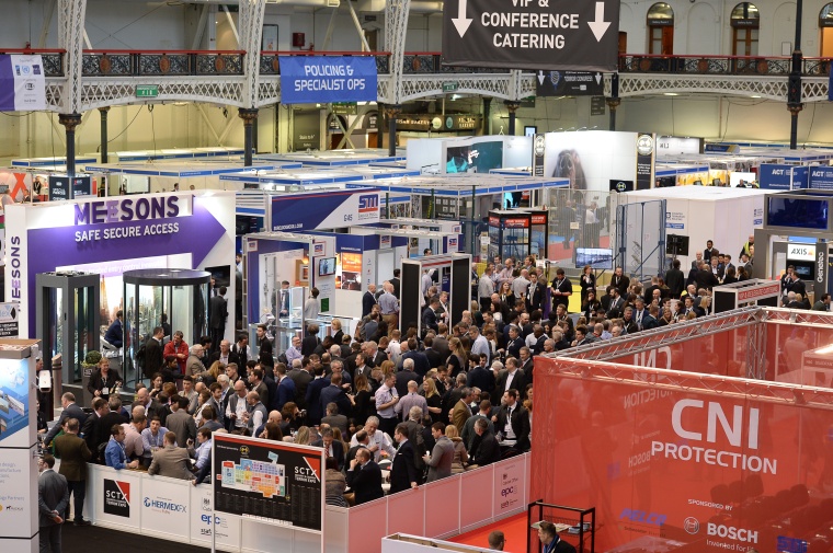 Busy aisles in the Olympia Grand Hall, London, for SCTX 2018