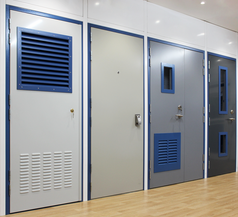 Bradbury Group - examples of bespoke steel security doors