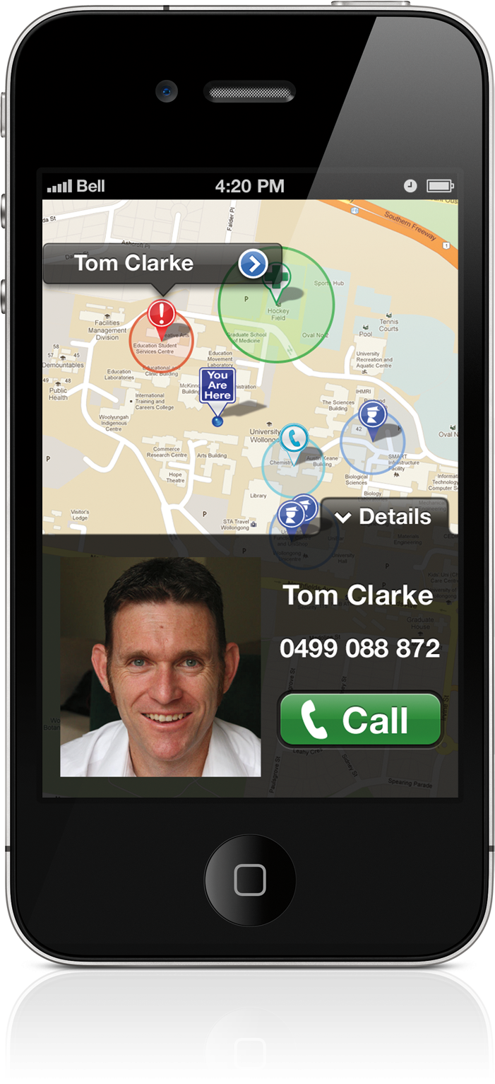 SafeZone gives users the ability to call for immediate emergency assistance by...