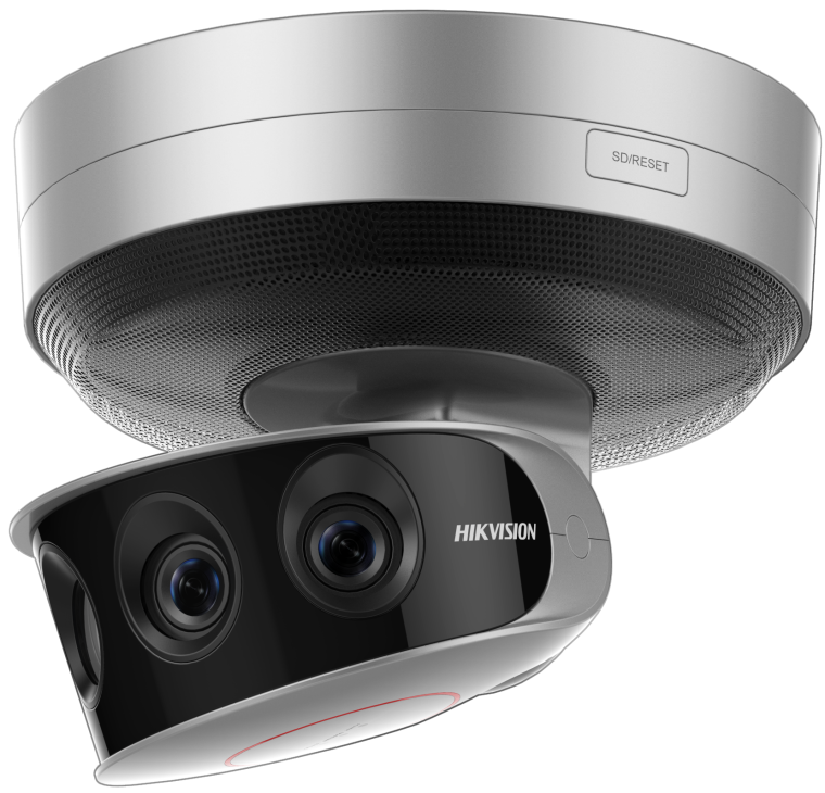 The Hikvision DS-2CD6A64F 24MP camera provides a 180° view at 30fps