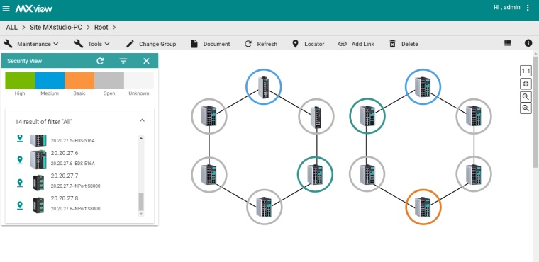 Moxa’s MXview network management software provides visualized management for...