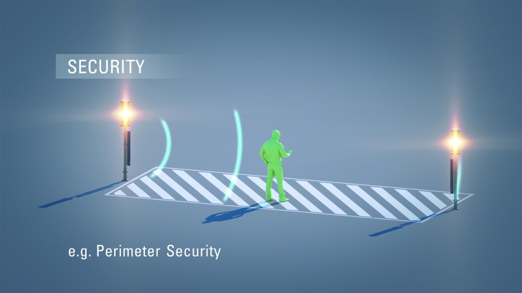 … and as soon as an object interrupts the signal, the security staff are...