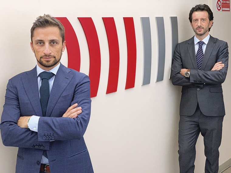 Fabrizio Leonardi (l.) and Raffaele De Astis (r.) run the perimeter security...