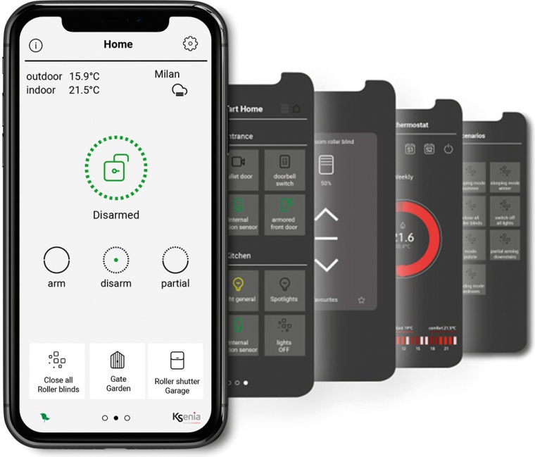The Ksenia Smart Home solution lets you keep tabs on household infrastructure