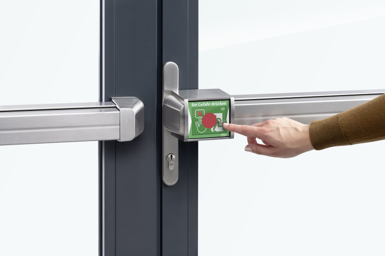 1. Winner GIT SECURITY AWARD 2022: Assa Abloy with ePED Panic Touch Bar. Image:...