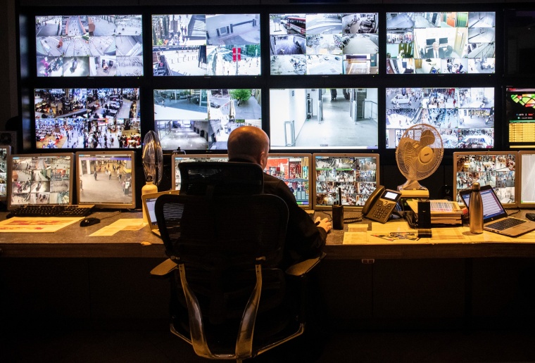 Westfield control room: Monitoring with Genetec Security System