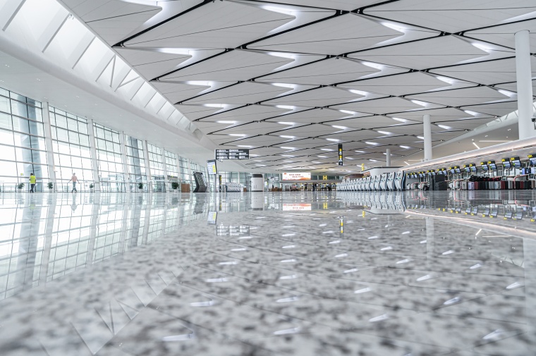 Chinese mega-airport Chengdu Tianfu International equipped with video security...