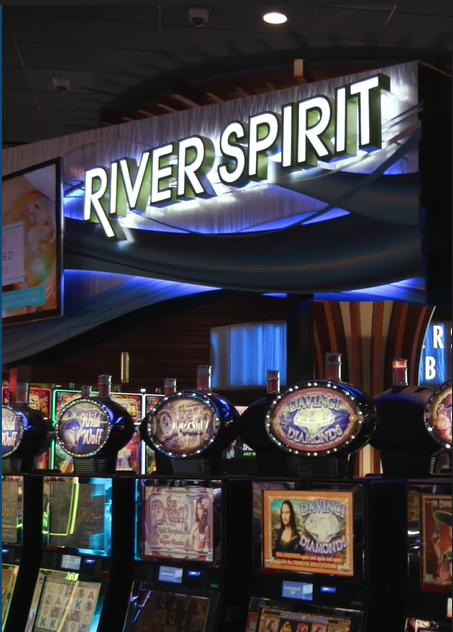 River Spirit Casino receives approximately 10,000 guests per day