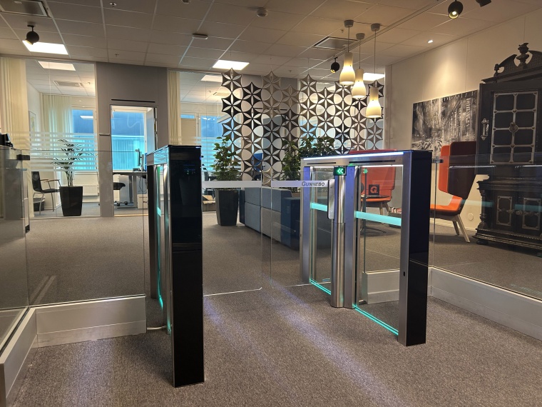 For Gunnebo Headquarters, the wide passage solution was installed, with the...