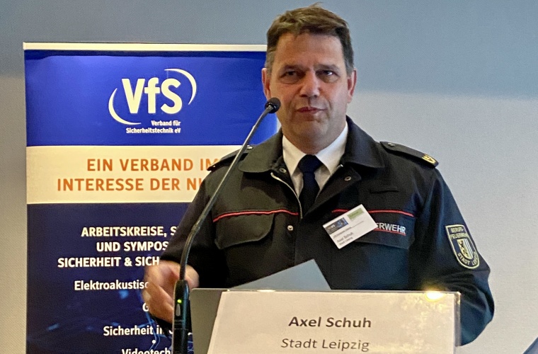 Axel Schuh, Leiter der Branddirektion der Stadt Leipzig