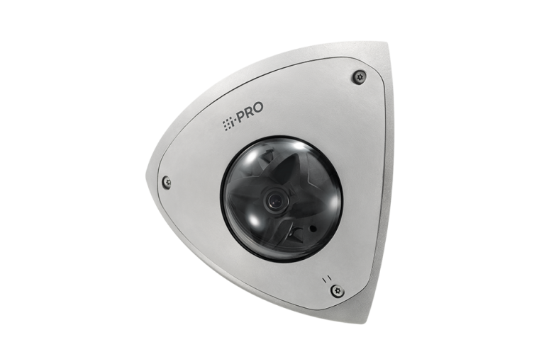 The i-PRO Corner Camera measures just 197x139x126 mm (7.76x5.47x4.96 inches).