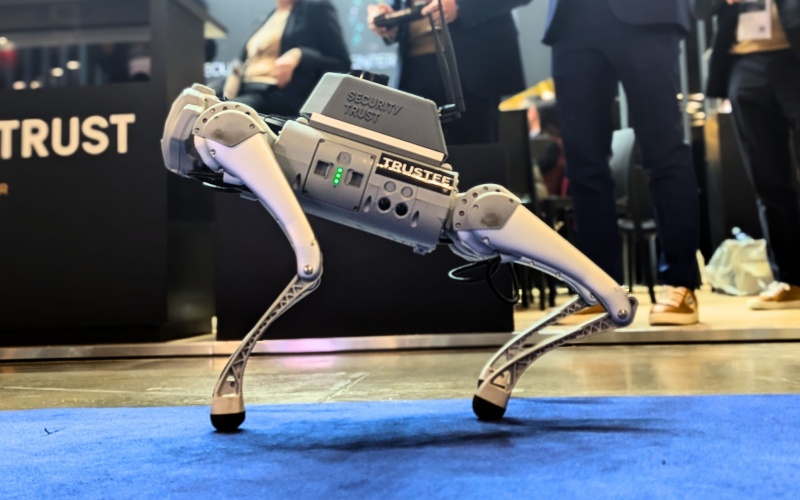 Security Trust’s autonomous ‘Trustee’ robot-dog on patrol: with...