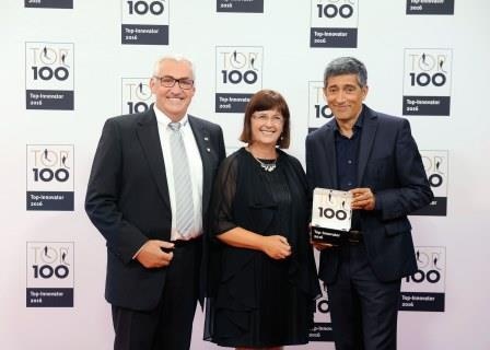 Freuen sich über die Auszeichnung als TOP-100-Innovator, von links: Ferdinand...