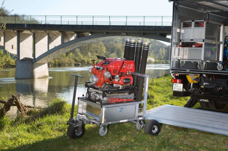 Innovative Rettungstechnik – hier die Rollcontainer