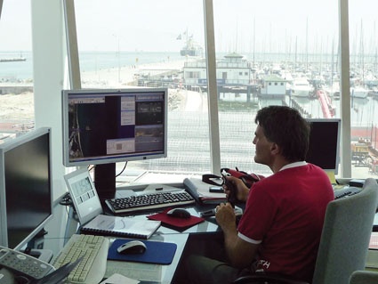 Claudio Fuzzi, einer der HRC-S MS-Anwender der Organisation der Hafen-Kapitäne...
