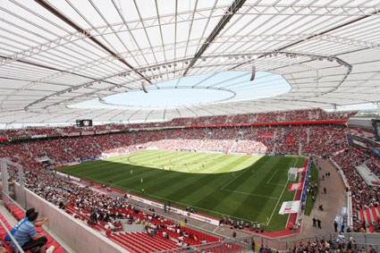 Ein wunderschönes Stadion: die BayArena. Foto: Bayer 04 Leverkusen