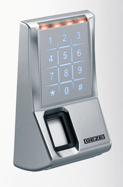 Der Geze SecuLogic Biometrieleser GCFP401