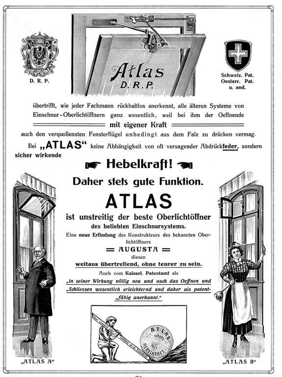 Oberlichtöffner Atlas (1910)