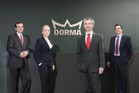 Das neue Holding Board der DORMA Gruppe: v.l. CFO Michael Flacke, CHRO...