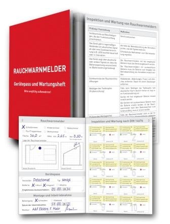 Einbau und Wartung von Rauchmeldern: Rauchwarnmelder Gerätepass und...