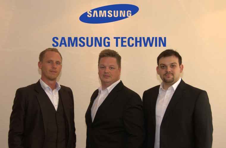 Neu im DACH-Team von Samsung Techwin: Nicolas Ullrich, Steven Trace and Stefan...