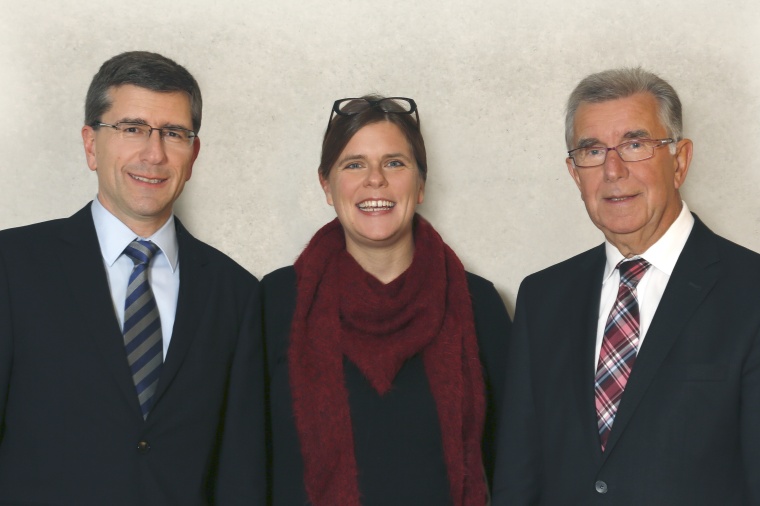 Markus Schyboll, Caroline Hafner-Pinnel und Franz Hafner (von links)