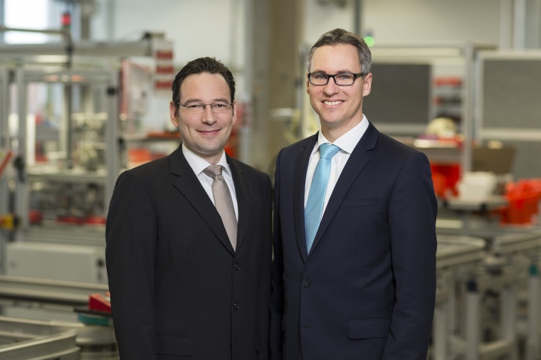 Christian Köstler (l.), seit Januar 2016 COO und Dr. Philipp Dehn (r.) CEO und...