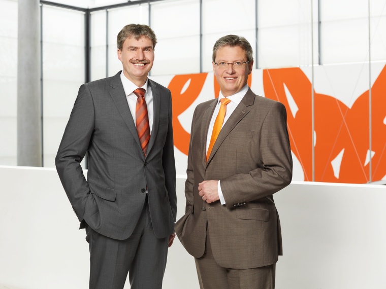 Das Geschäftsführer-Duo, Peter Ottmann (links) und Dr. Roland Fleck (rechts),...