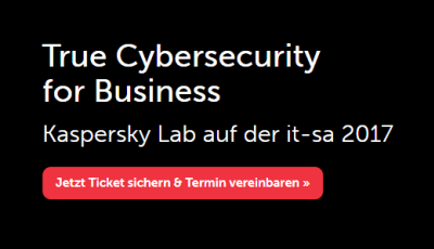 Gratis-Ticket zur it-sa: Kaspersky berät kostenfrei zum Thema Cybersecurity