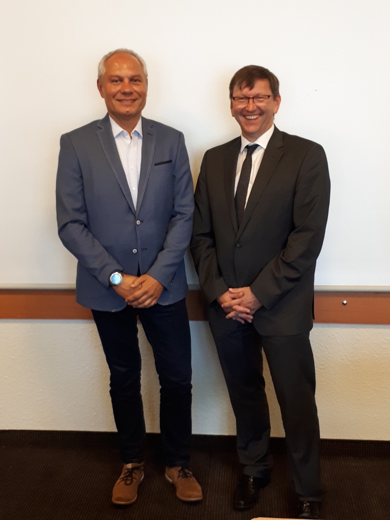 BDSW: Holger Kierstein (li) und der neue Vorsitzende Stefan Rauschen (re)