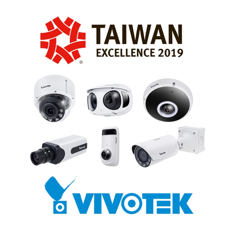 Sechs Vivotek-Kameras wurden mit dem Taiwan Excellence Award 2019 ausgezeichnet
