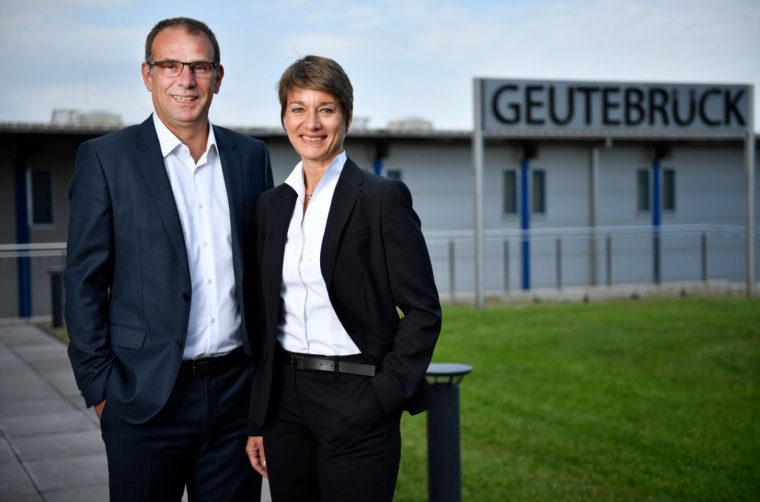 Katharina Geutebrück und Christoph Hoffmann, Geschäftsführung von Geutebrück