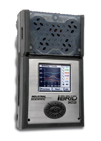 Industrial Scientific: Gaswarnsystem MX6 iBrid mit LCD-Vollfarbanzeige für...