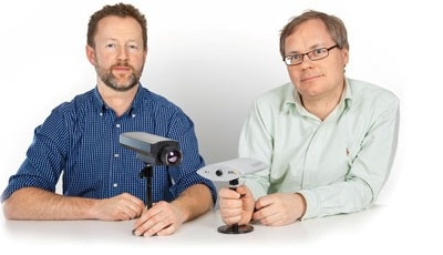Das Netzwerkkamera-Geschäft von Axis wurde aufgebaut von Martin Gren (rechts)....