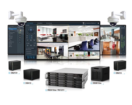 Synology bietet Komplettlösungen, die Storage-Server und NVR-System vereinen.