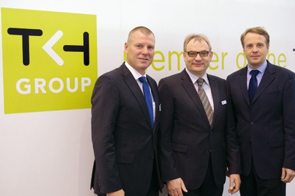 Starkes Trio: Detlef Witte, Geschäftsführer Schneider Intercom, Ludwig...
