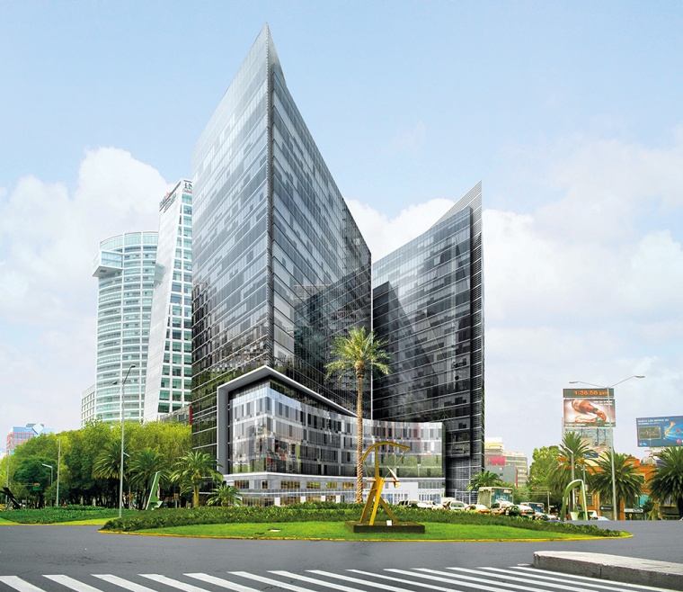 Der neue Büro-/Wohn­komplex Capital Reforma