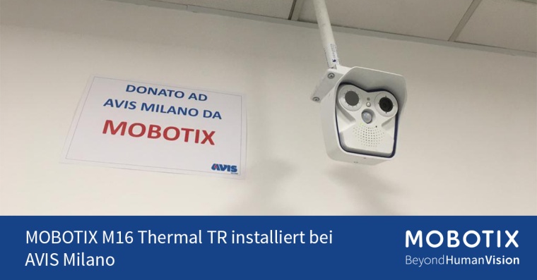Eine der Mobotix TR-Wärmebildkameras wurde im Blutspenderaum installiert und...