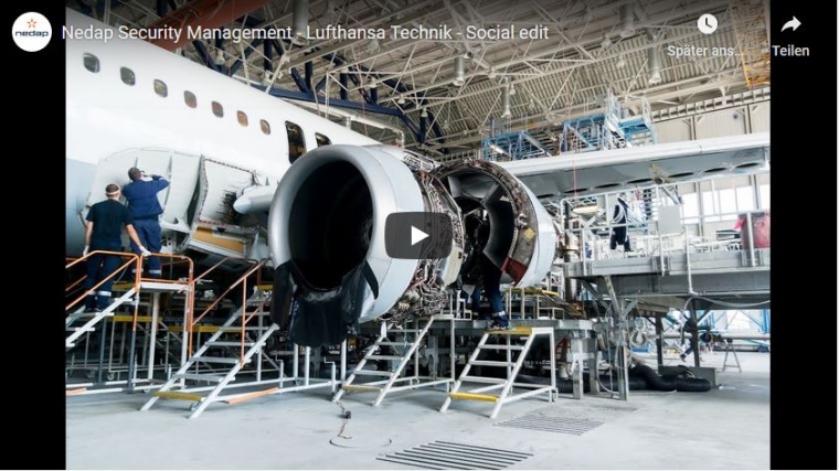 Nedaps AEOS Zutrittssystem im Einsatz bei Lufthansa Technik