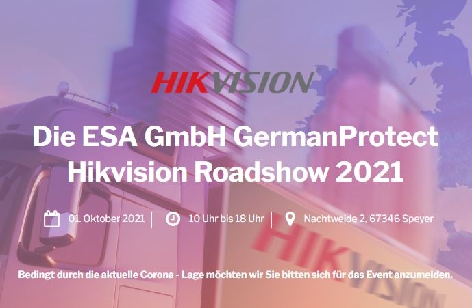 ESA und Hikvision mit Roadshow: Video, Alarm, Einbruch, Zutritt und KI