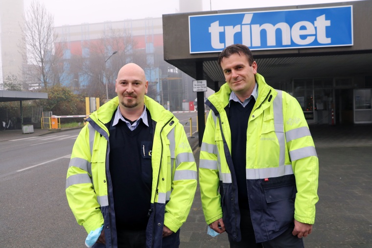 Jochen Christiansen (l.) und Sven Ebels (r.). Bild: Kötter Security