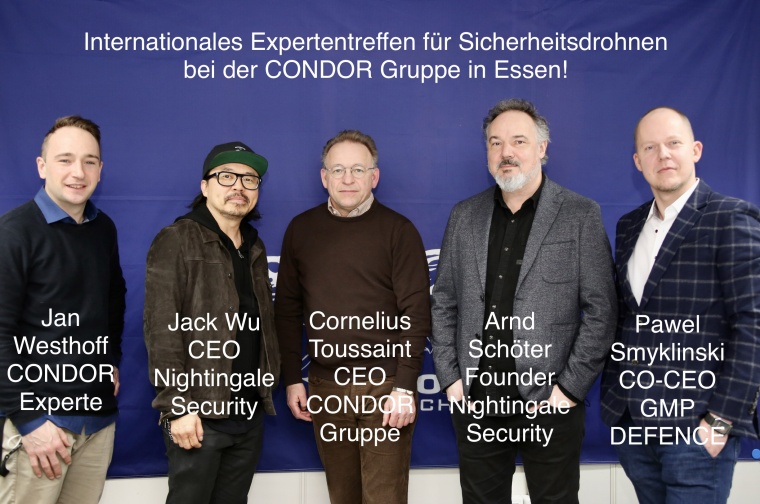 Internationales Expertentreffen für Sicherheitsdrohnen. Bild: Condor Gruppe