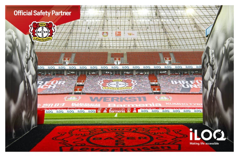 Fortsetzung der Partnerschaft zwischen iLoq und Bayer 04 Leverkusen. Bild: iLoq