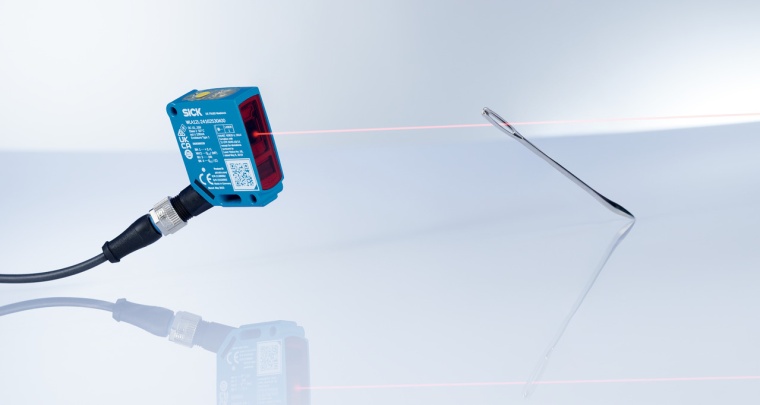 Klein-Lichtschranken-W12-Laser detektieren dank schneller Schaltfrequenz...