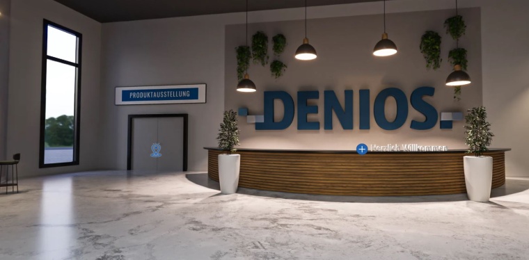 Sieht aus wie echt: Der digitale Showroom von Denios. Bild: Denios/Oliver Rose