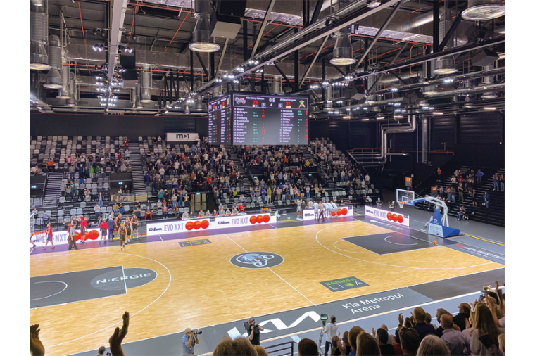 Bosch kombiniert Sound und Sicherheit in der Kia Metropol Arena Nürnberg. ©...