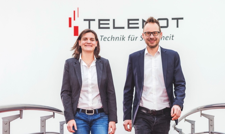 Anja Wunderle und Dr. Timo Stock © Telenot Electronic GmbH