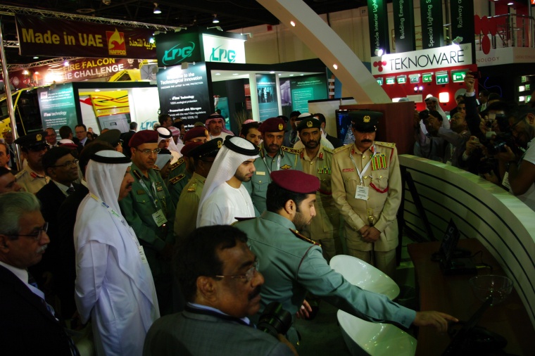 Shaikh Mohammad Bin Rashid Al Maktoum at his Intersec 2011 visit