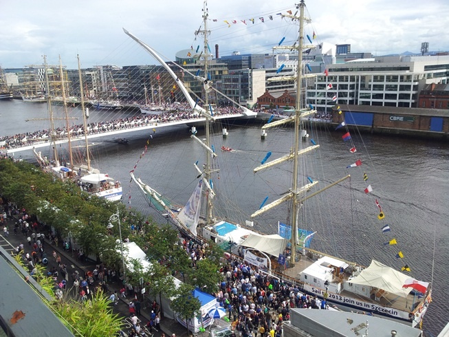 Tall Ships Festival at Dublin Docks was kept safe with the help of a crowd...